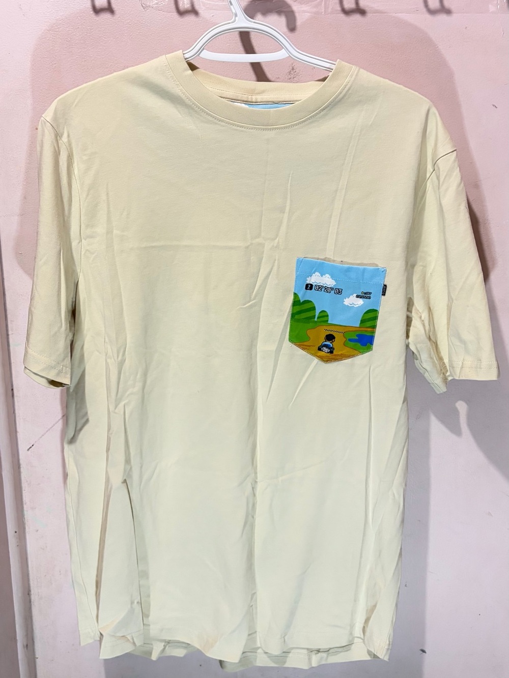 DV by Dolce Vita Cream Short Sleeve Tee with Scenic Pocket